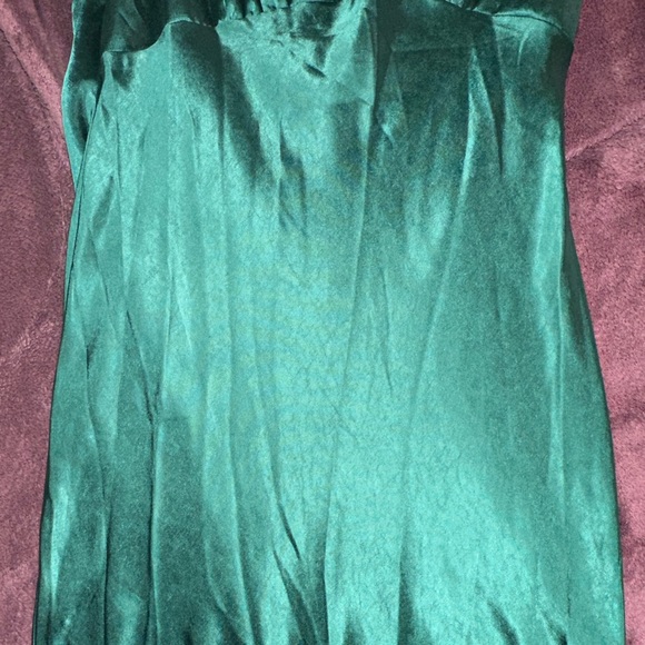 Hello Molly - Teal Midi Satin Dress (US 4) - Picture 5 of 8
